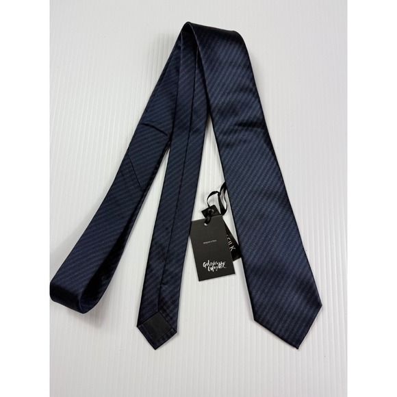 Galeries Lafayette Silk Necktie‎ Striped Business Wedding Party Career - Picture 1 of 5